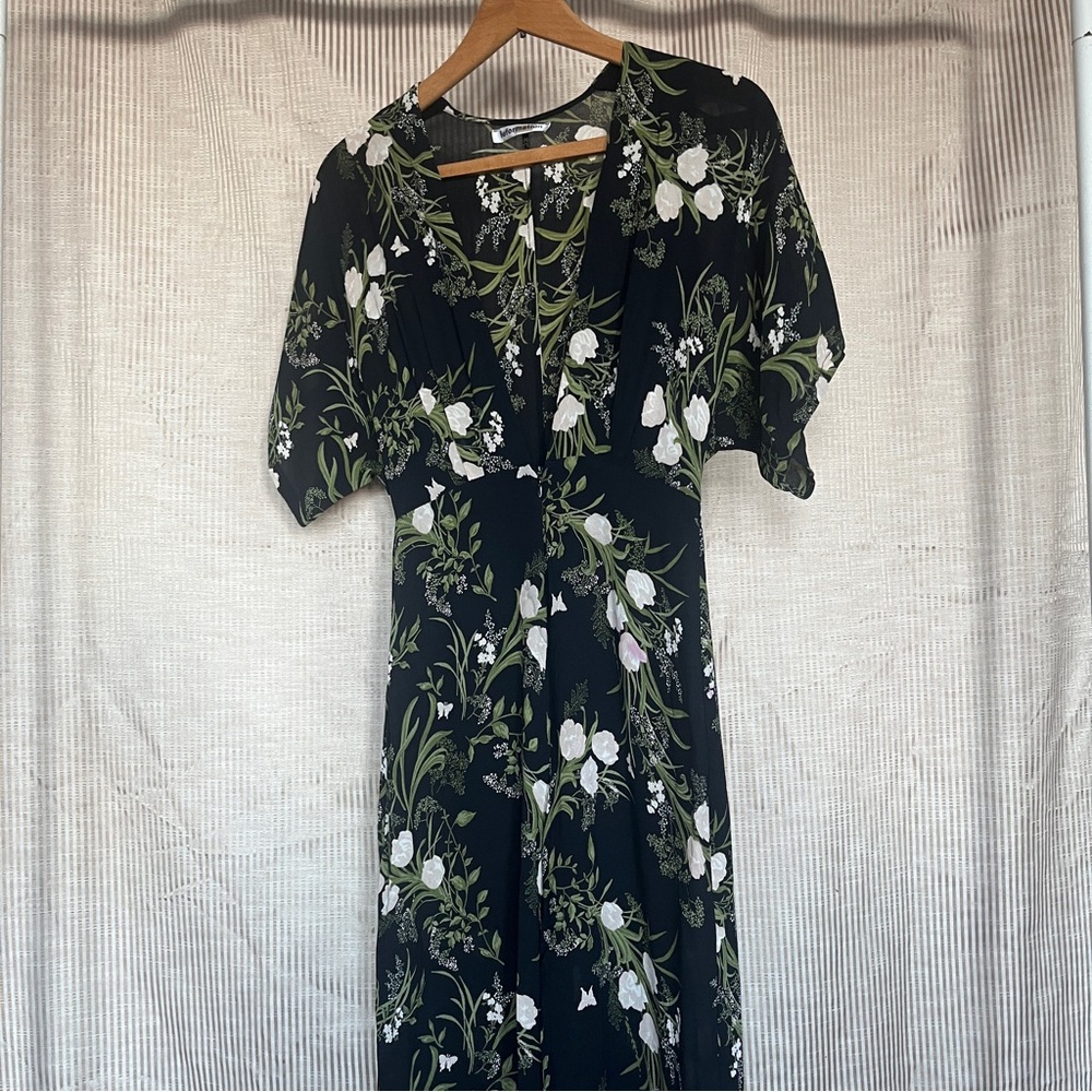Reformation Lemongrass Floral Jumpsuit